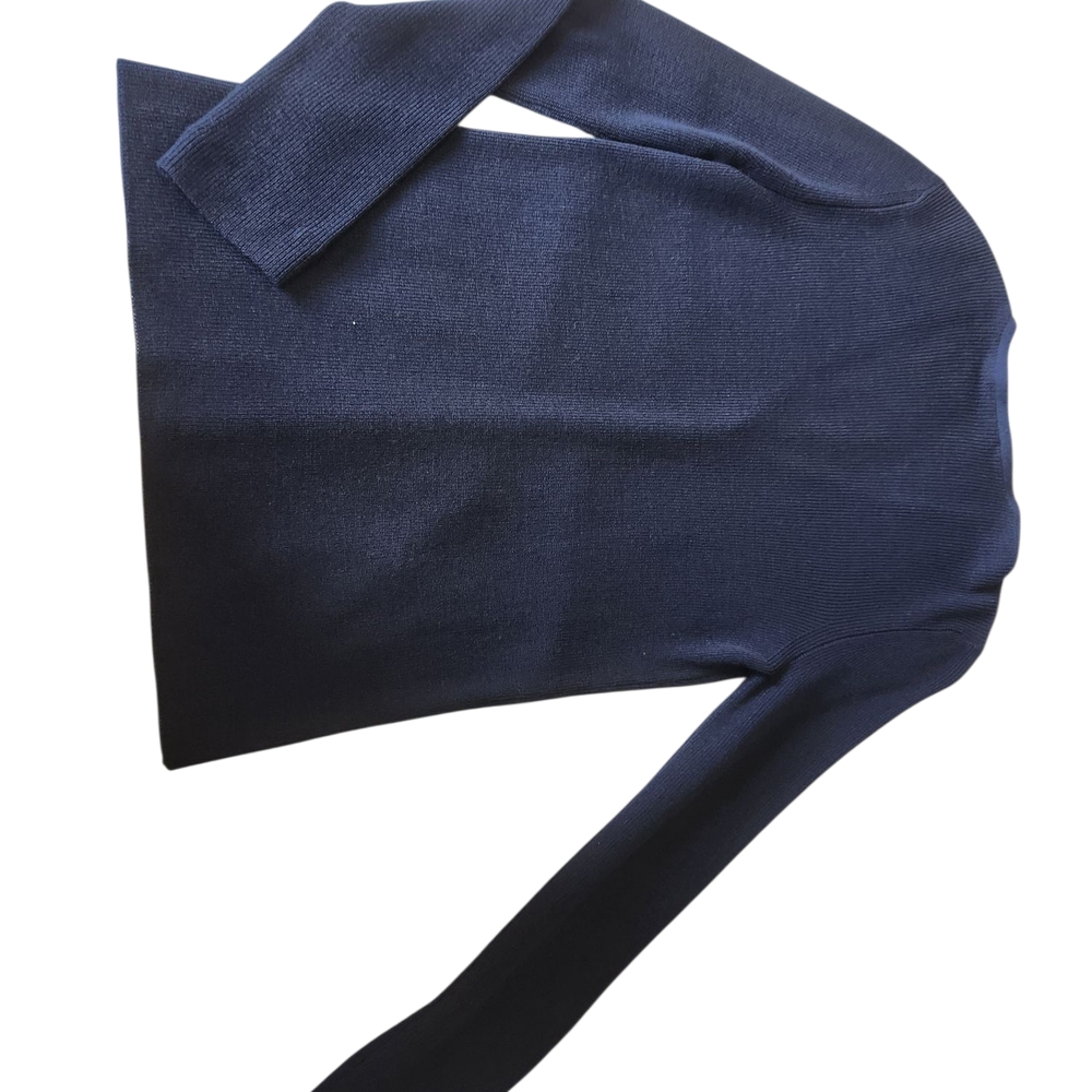The Row Blue Ribbed Knit Cardigan - Picture 4 of 6
